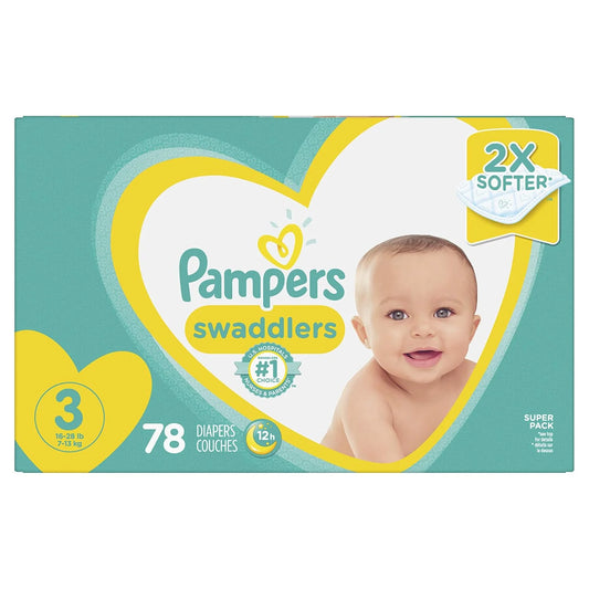 Pampers Pampers Swaddlers Diapers Size 3 78 Count, 78 Count