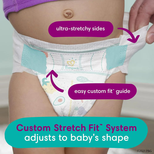 Pampers Cruisers Diapers - Size 7, 70 Count, Disposable Active Baby Diapers with Custom Stretch