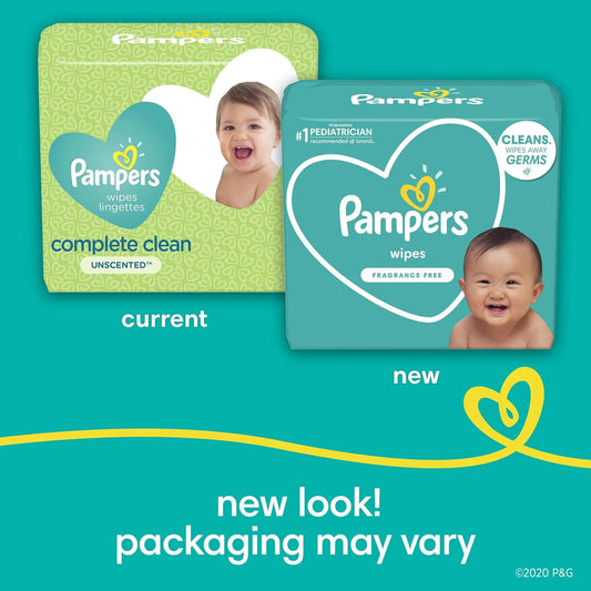 Pampers Baby Wipes Fragrance Free 10X Pop-Top Packs 800 Count