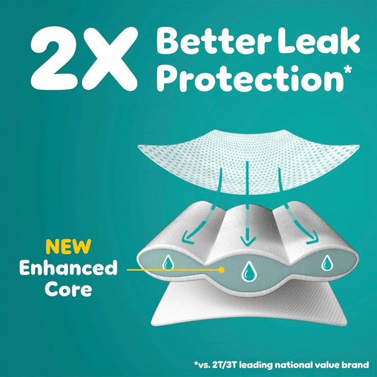 Easy Ups Girls & Boys Potty Training Pants, Size 7 (5T-6T), 15 Count, Peppa Pig Absorbent Pull Up Training Underwear, Up to 100% Leakproof Day and Night, Hypoallergenic