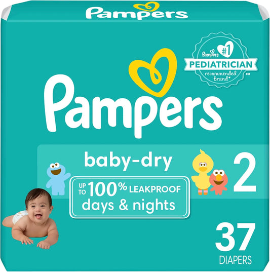 pampers Baby Dry Diaper Size 2 37 ct Old