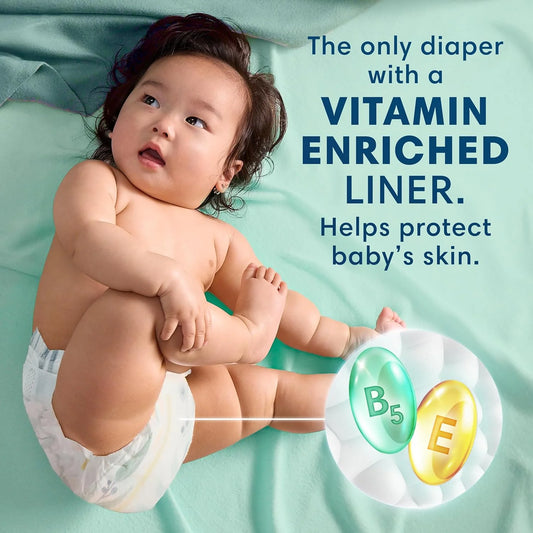 Pampers Pure Baby Diapers, Size 2 (12-18 lbs), 120