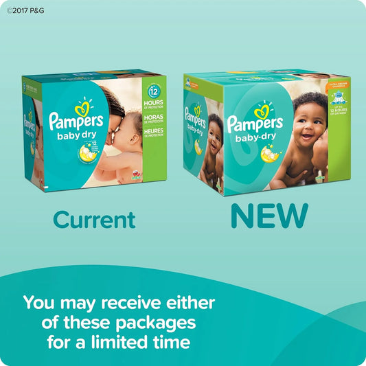 Pampers Baby Dry Diapers Size 4, 180 Count