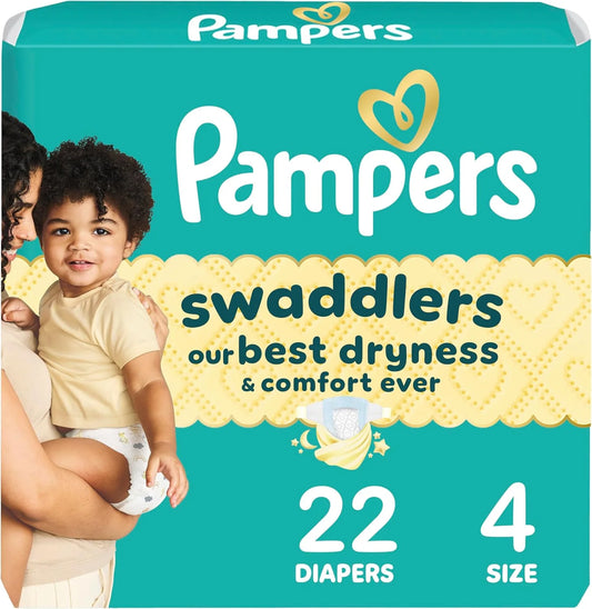 Pampers, Swaddlers Active Baby Size 4 Diapers, 22 Count