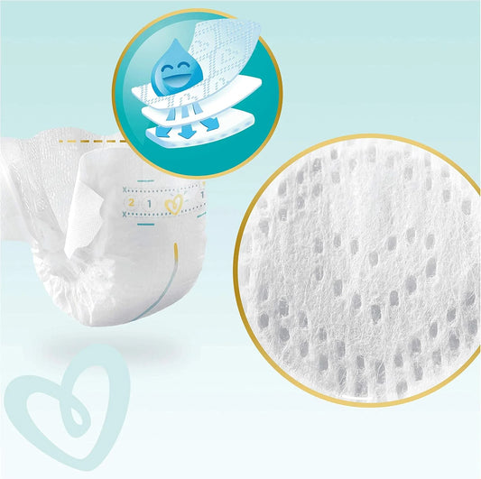 Pampers New Baby Nappy Size 2 (4-8 kg) - Jumbo Pack (x68 Nappies)