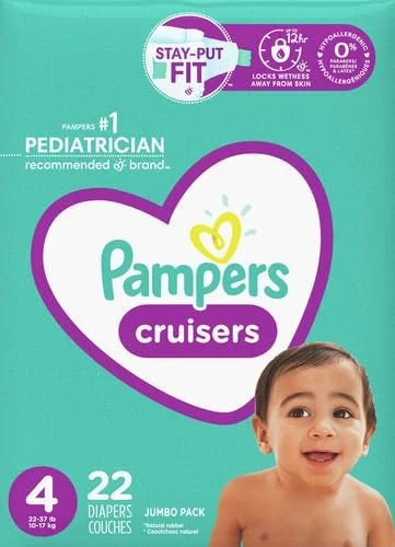 Pampers Cruisers Diapers Size 5 Giant Pack, 104 Count