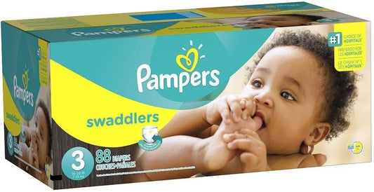 Pampers Swaddlers Diapers Size 3, 88 Count